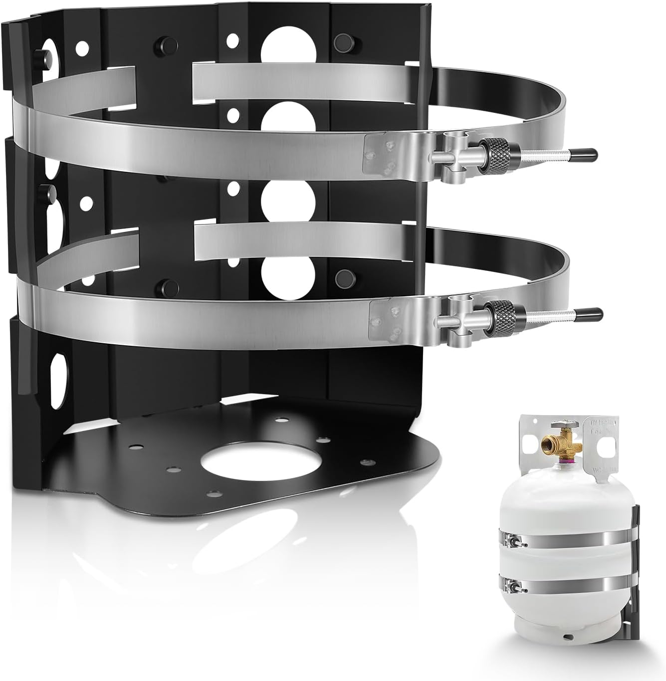 Amazon.com: 20 lb BBQ Propane Tank Holder, for 12-Inch 17lb/20lb/22lb ...