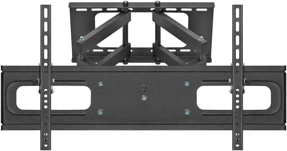 Cmple – Heavy Duty Full Motion Curved TV Wall Mount TV Bracket for 37-70 inch TV up to 132lbs, Adjustable Strong Full Motion TV Mount with Swivel Tilting Articulating Dual Arms, VESA Max 800x400mm