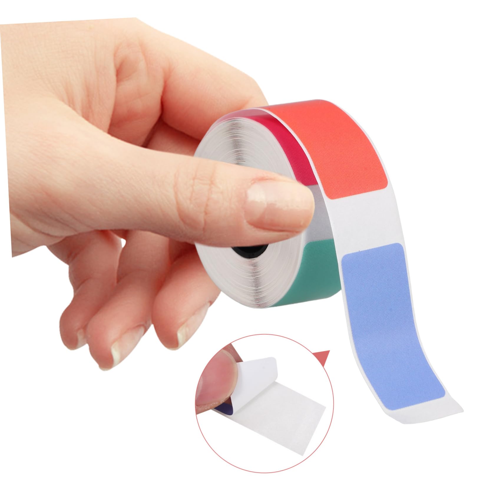 NUOBESTY 5rotoli Etichette Termiche Autoadesive Per Etichette Per Organizzazione Casa Scuola e Etiquetting Colori