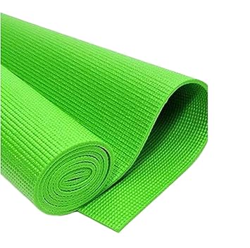 Yoga Mats for Women and Men NBR Material with Carrying Strap, Extra Thick Exercise Mats for Workout Yoga Mat for Women for Workout, Yoga, Fitness, Exercise Mat Anti Slip Yoga Mats (4mm) (Green)