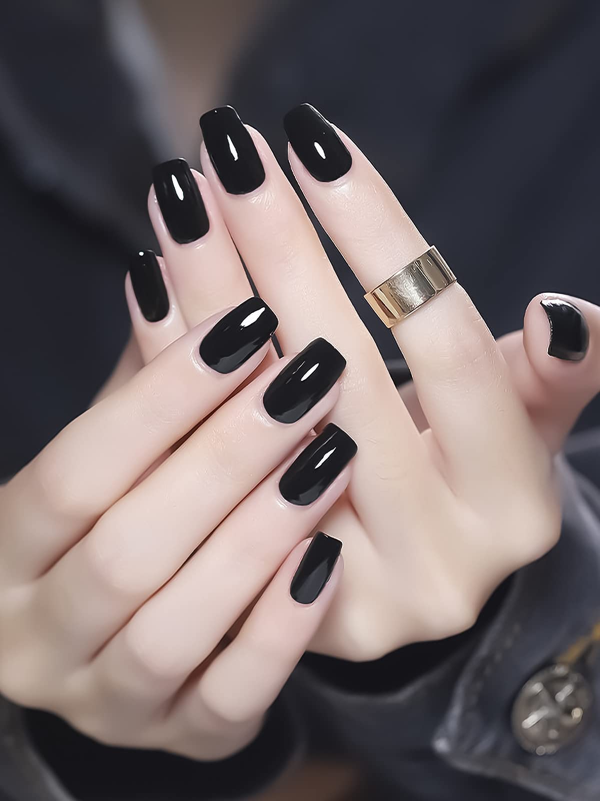 Amazon.com : 20 Pcs Semi Cured Gel Nail Strips, TOROKOM Black Gel Nail  Polish Strips Adhesive Gel Nail Art Sticker Gel Nail Polish Wrap with Nail  File and Stick (UV/LED Lamp Required) :