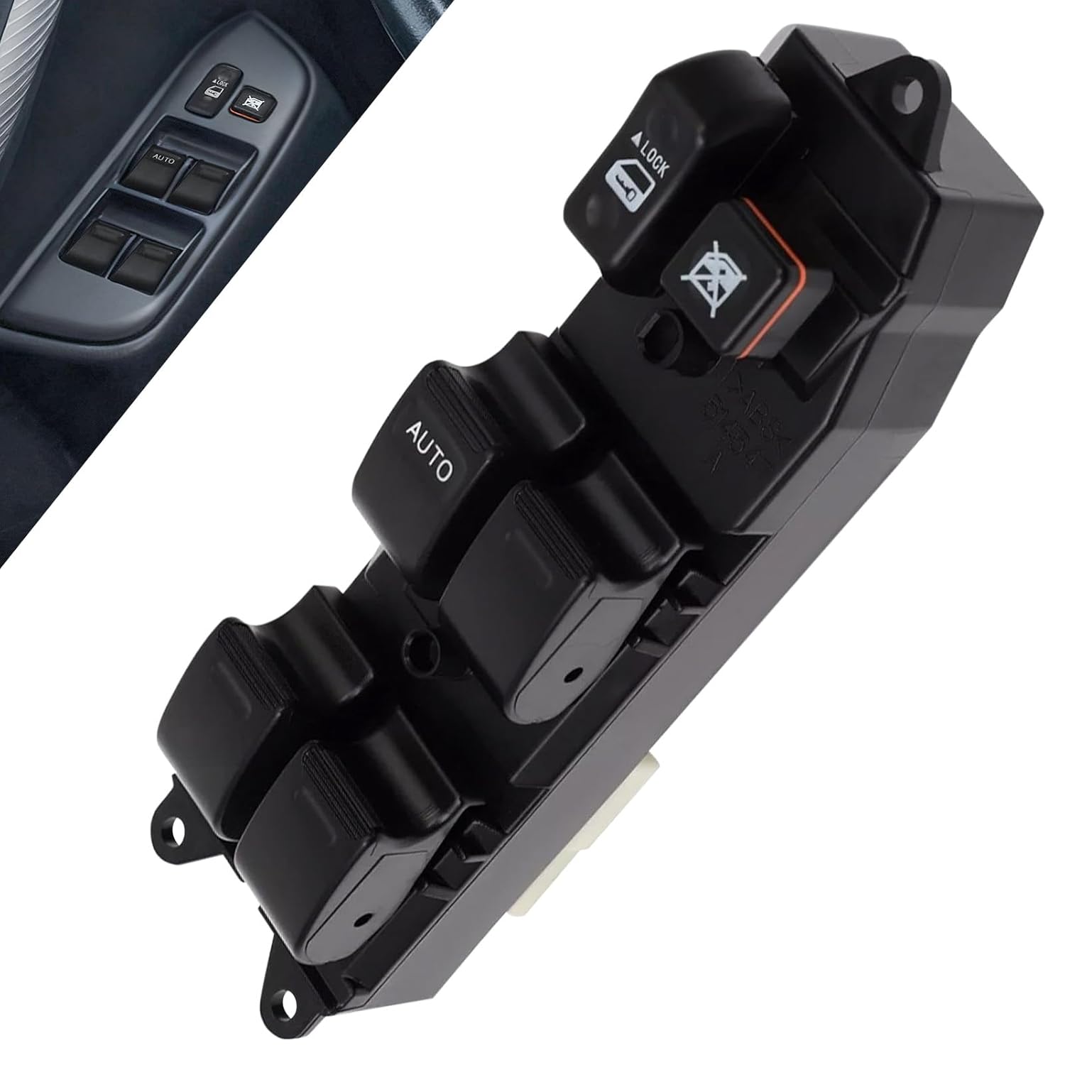 Power Window Switch, Front Left Driver Side Window Switch Power Control Button Compatible with Toyota RAV4 1998 1999 2000, Replaces 8482042060, 8482012340, 14 and 7 Pins