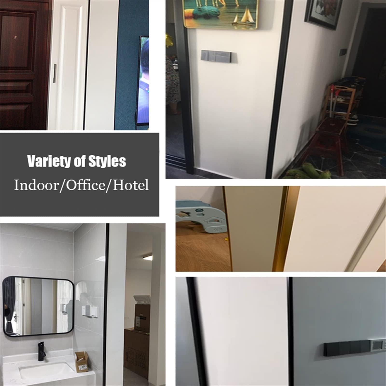 Ochrona narożników ścian Złote aluminiowe narożniki ochronne ścienne 90° listwy wykończeniowe do ścian metalowych/płytkowych/szklanych, samoprzylepne(W 4x4cm,L 100CM)