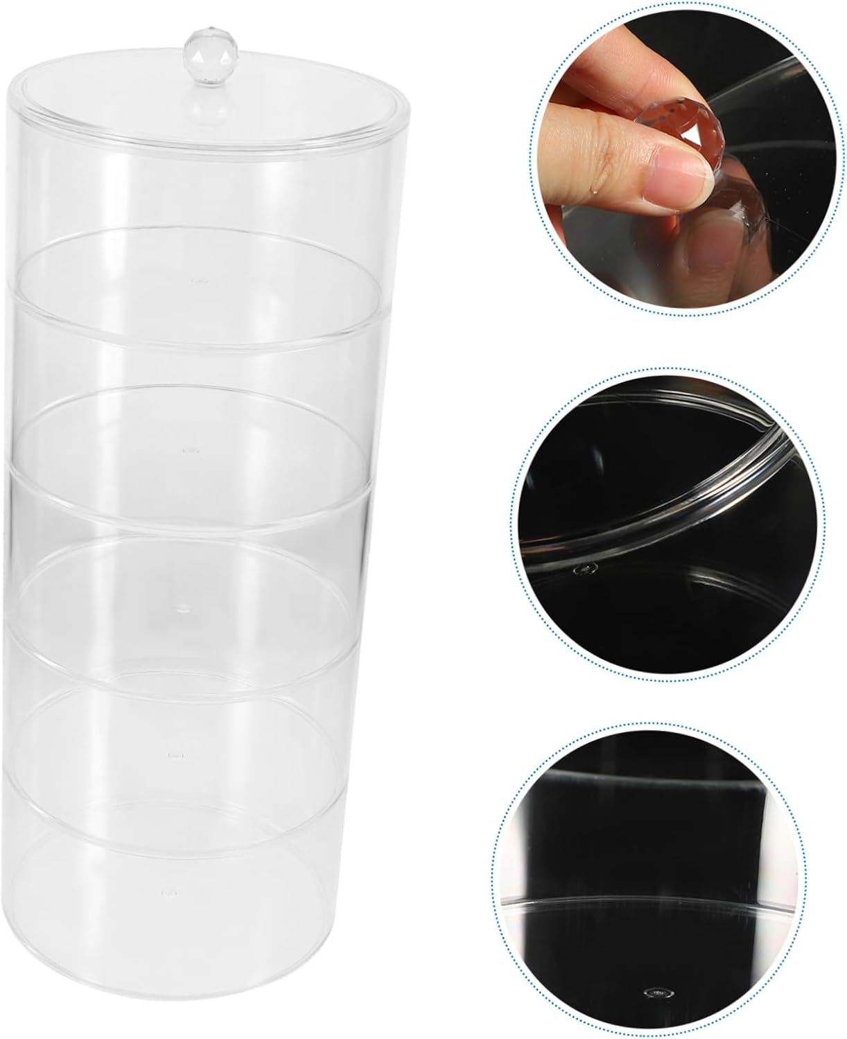 MAGICLULU Multi-layer Acrylic Storage Display Box Organizer for Jewelry Coffee Capsules Watches and More Space-saving Design for Home and Office Use