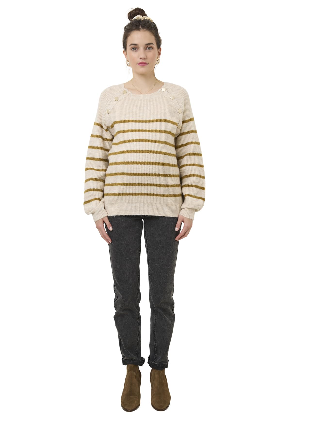 VERTBAUDET Pull Style marinière Grossesse et Allaitement Ouvertures épaules
