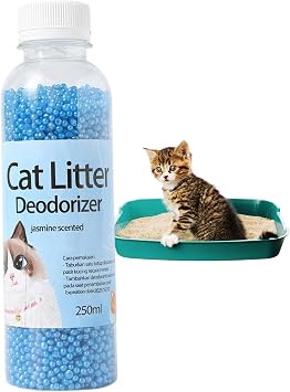 Litterr Box Cat Litter Odor Eliminator Multi-Purpose Deodorizer Beads Long Lasting Cat Litter Scent Natural Odor Eliminator for Closet, Toilet