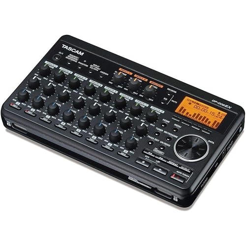 TASCAM DP-008EX 8-Track Digital Pocketstudio Multitrack Recorder, Built-in Mics, Songwriting, Battery Operated