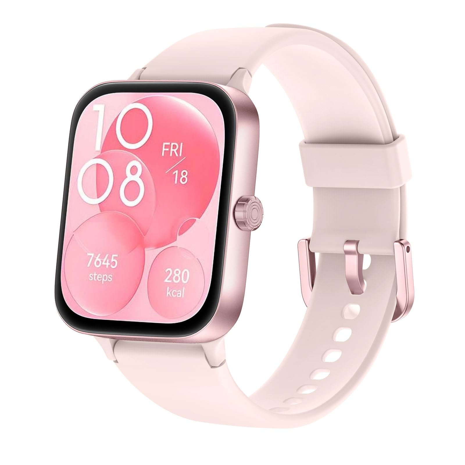 KIUVKAS Smartwatch Donna,1.95" Orologio Smartwatch con Effettua/Risposta Chiamate,140+ Sportive Fitness Tracker con Pressione Sanguigna e Monitor Sonno,IP68 Smart Watch per Android/iOS Rosa