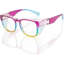 LianSan Large Safety Glasses with Readers for Women Men,Full Reader Goggles