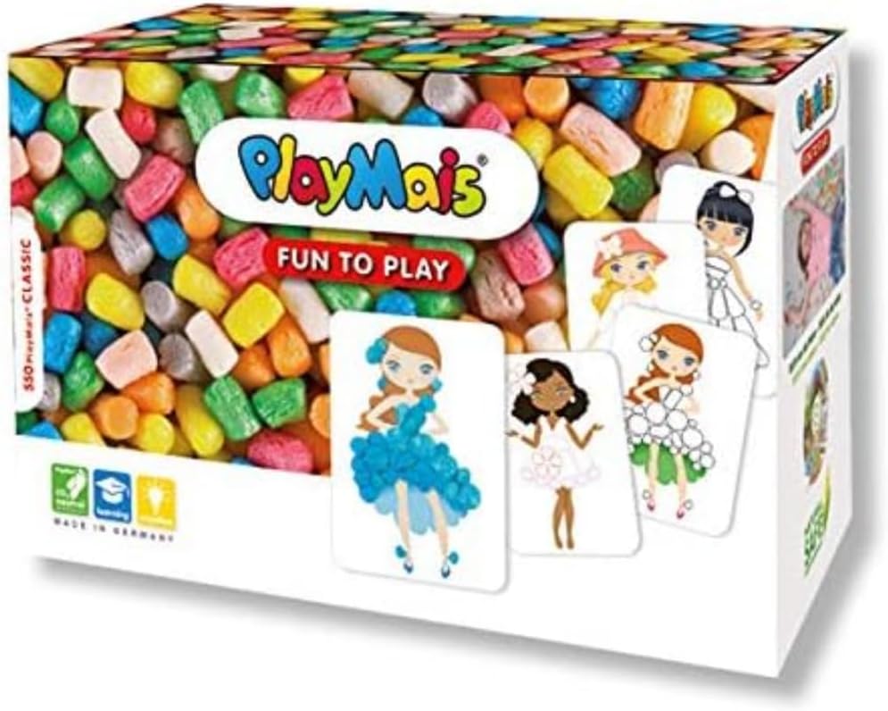 PlayMais Fun to Play Fashion Craft Set for Kids from 5 Years I Motor Skills Toy with 550, Fashion templates to Play with Instructions I Encourages Creativity & fine Motor Skills