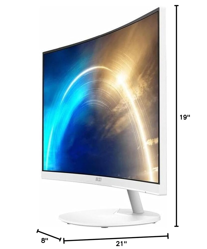 CPU LED Curved White Monitor 27 inches MSI Modern MD342CQPW 34