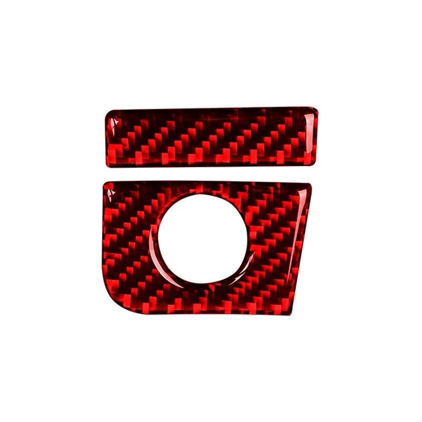 Piwine Red Rhd Car Decoration Interior Accessory Co-Pilot Storage Box Switch Panel Cover Stickers For Ford For Mustang Gt 2015-2021