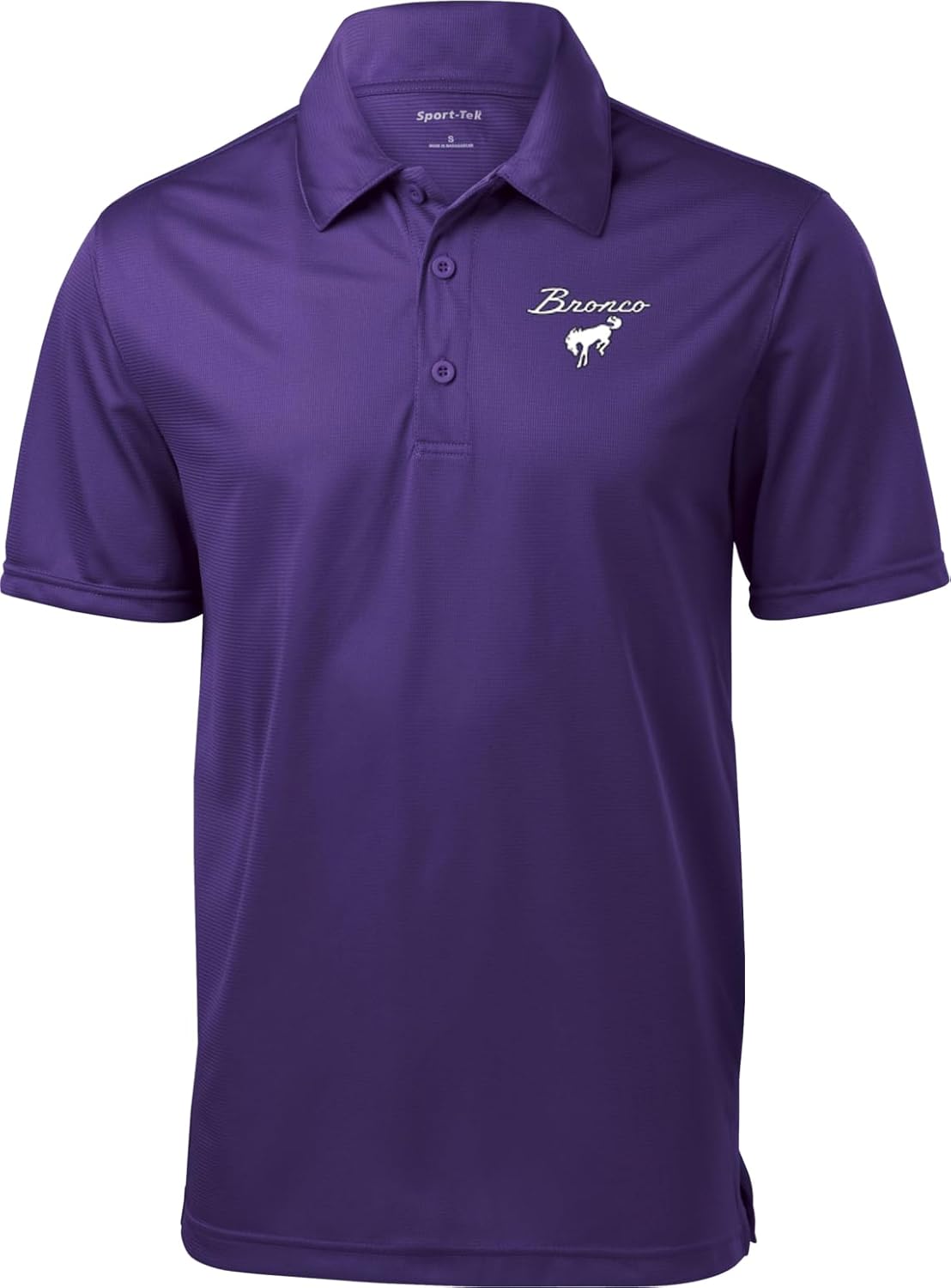 Ford Bronco Chest Print Textured Polo Shirt