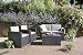 Produktbild Koll Living Lounge Set Korsika Boxtisch, in anthrazit, inkl. Sitzauflagen & Rückenkissen, wetterfest und UV-beständig, Tisch auch gleichzeitig Kissenbox