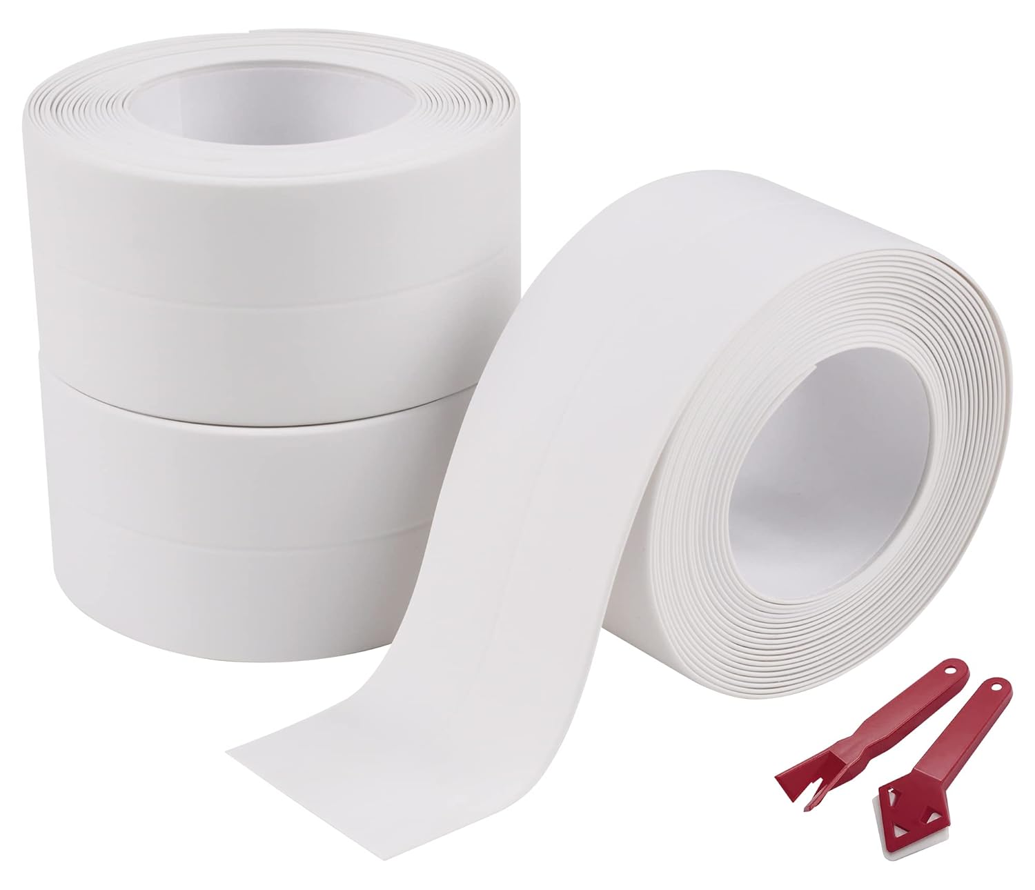 3 PCS Bath Sealant Strip, Waterproof Simple Seal Tape, Self Adhesive