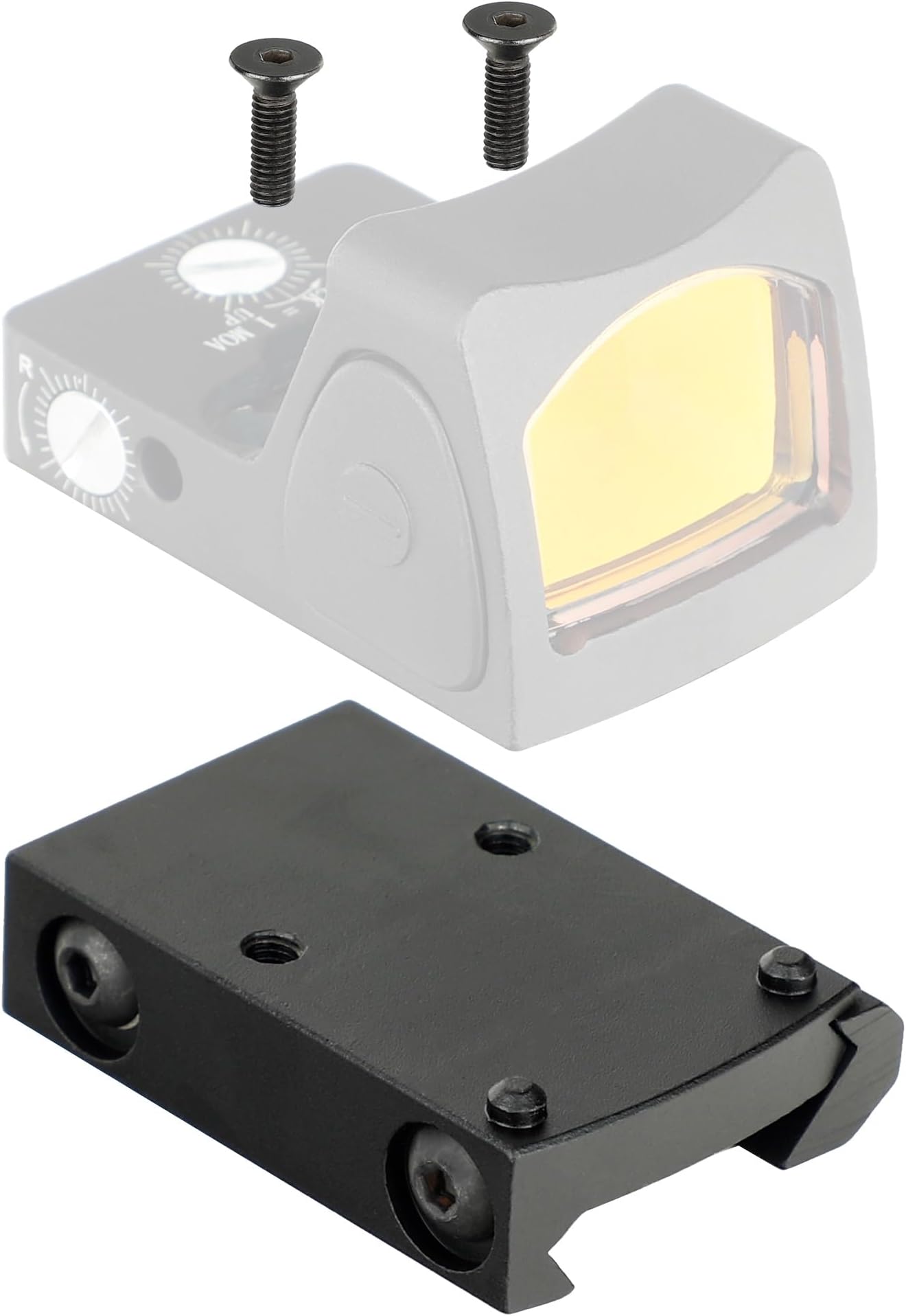 Ruggedized Miniature Red Dot Reflex Low Picatinny Mount for RMR and SRO