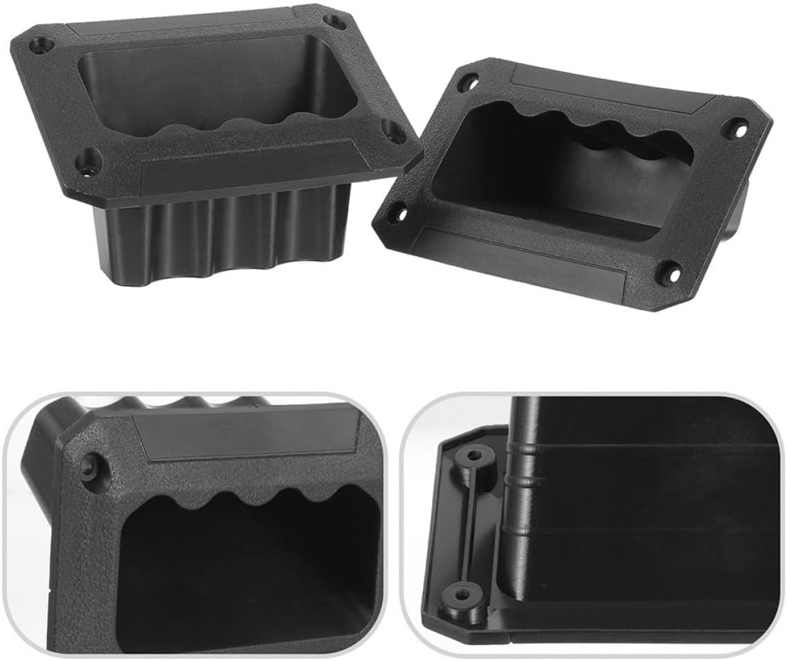 12pcs Plastic Speaker Handle Easy to Install Lightweight Design for Stage and Audio Equipment and Flush Mount Grasp for Loudspeaker and Cabinet Use
