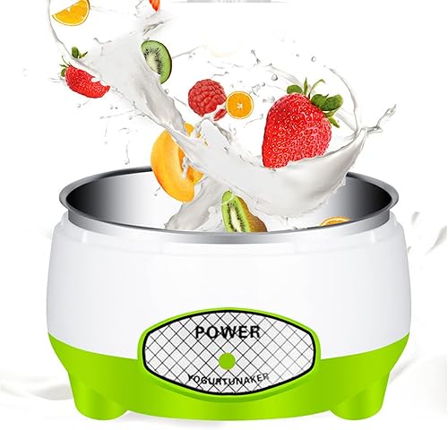 Miniatura 8 de Máquina para hacer yogur, máquina para hacer yogur griego, máquina de yogur con maceta interior de acero inoxidable, máquina automática de yogur,
