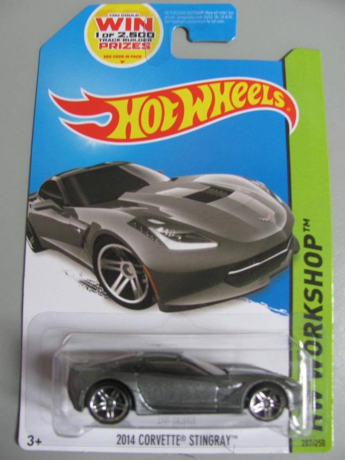 2014 Hot Wheels Hw Workshop - 2014 Corvette Stingray - Silver