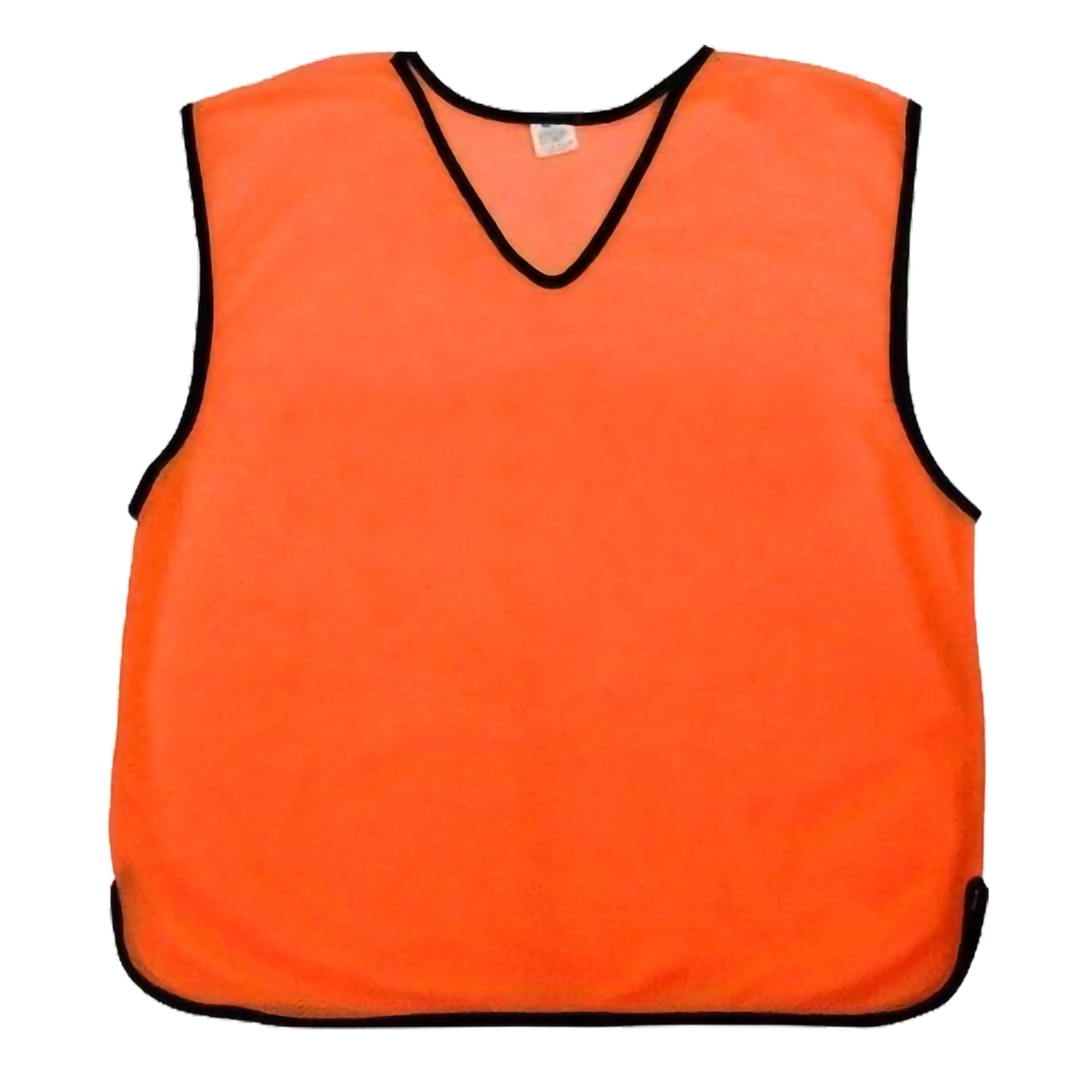 Sterling Sports 6 X Training Bibs Sports Mesh Football Bibs Adult (Pack of 6) - Quick Dry Sport Bibs For Rugby, Basketball, Cricket & Football (Orange, Junior (7 to 12 Years Old))