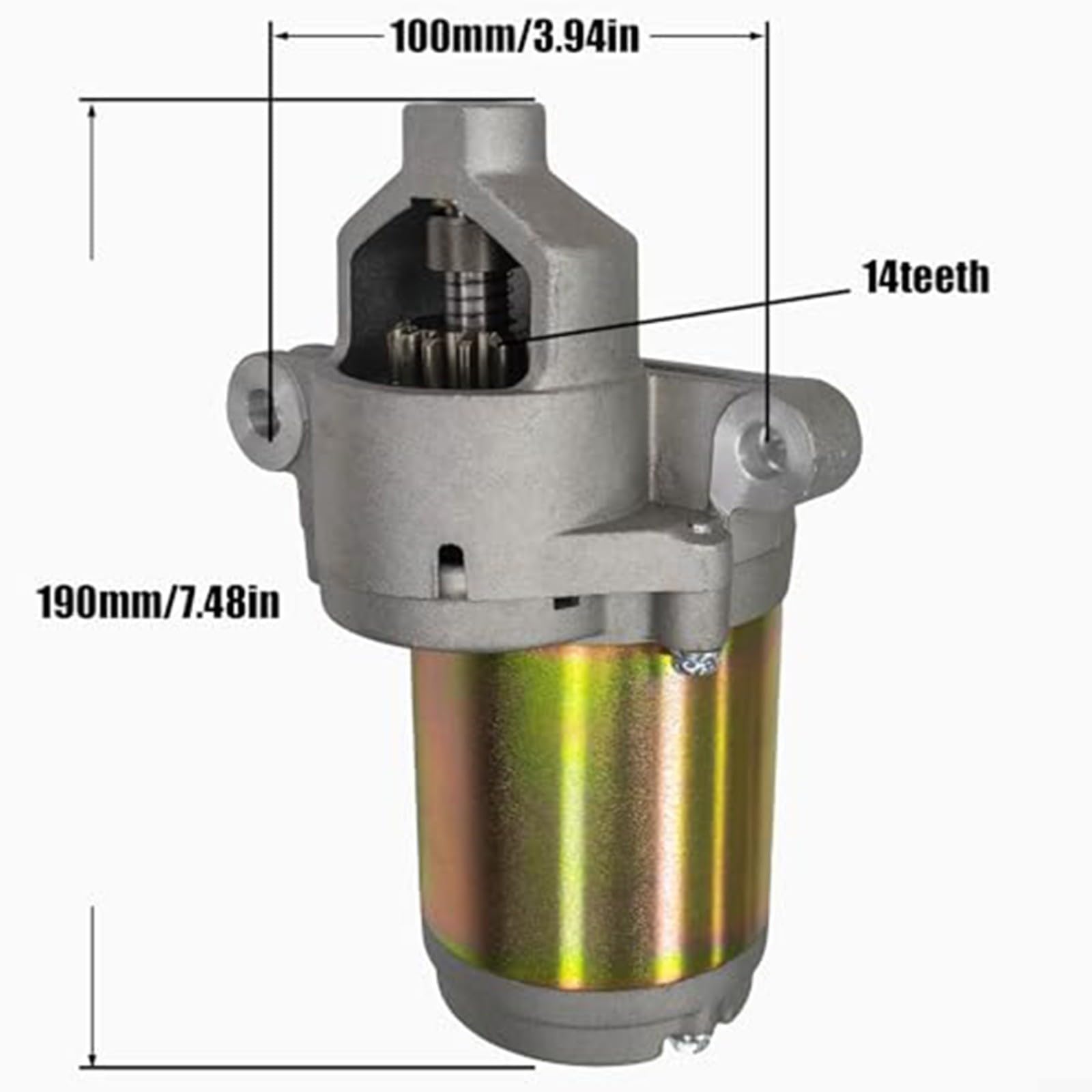 Motor de arranque T1000 T1200 para Bronco TB42, 420CC 452CC solenoide de arranque del motor, 751-12207 951-12207 13A226JD099 piezas