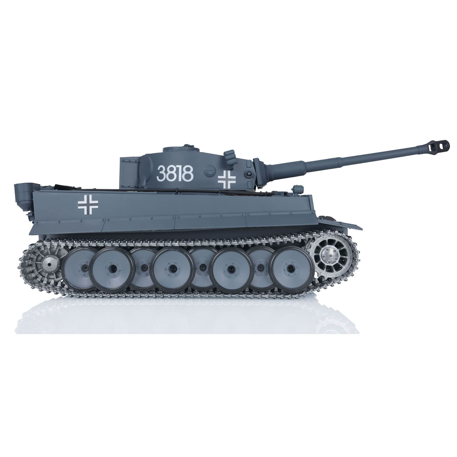 TOUCAN RC HOBBY US in Stock Henglong 1/16 Escala 7.0 Versión de metal mejorada German Tiger I RTR RC Tank 3818