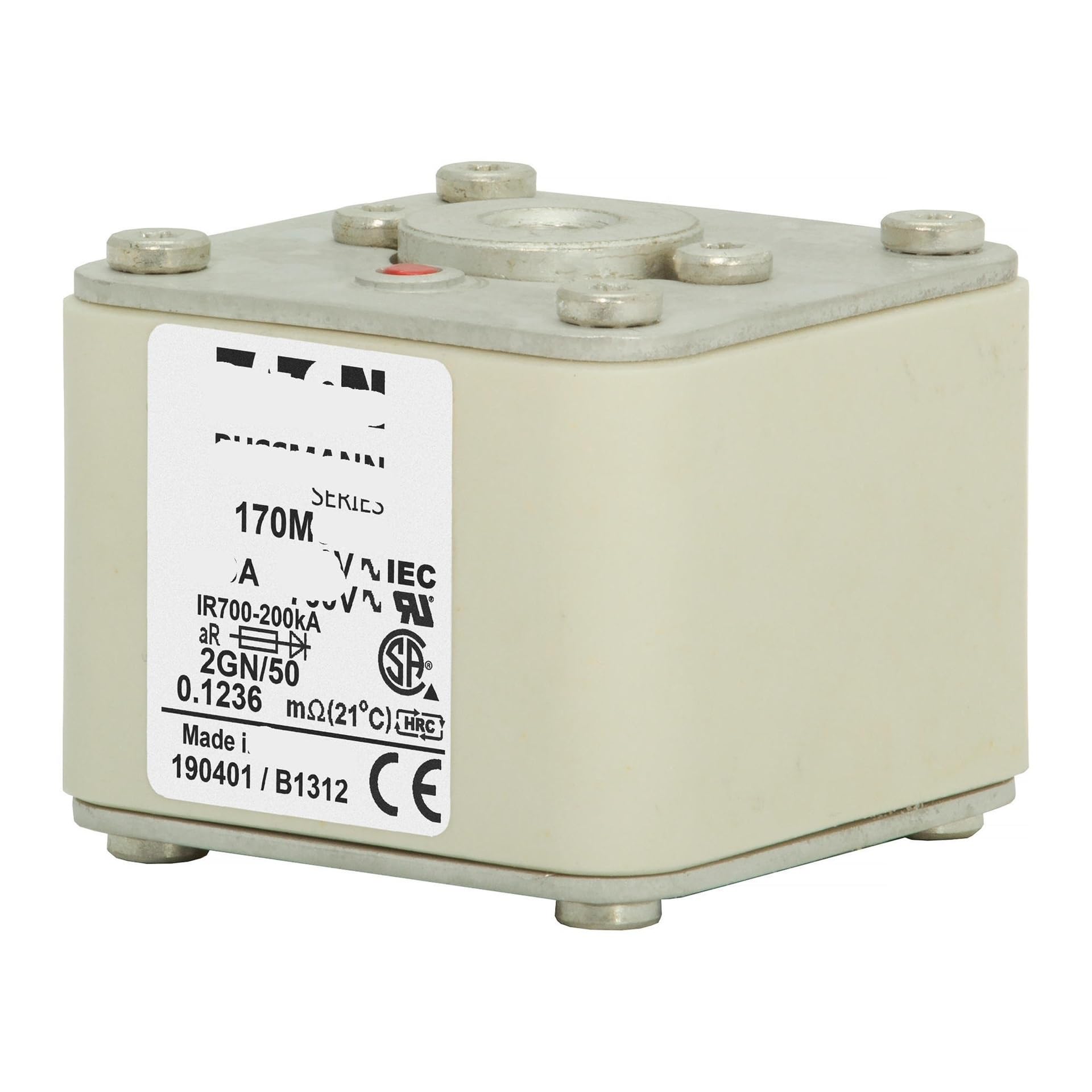 Fusible 170M5517 européenne carrée pour rénover une armoire électrique industrielle