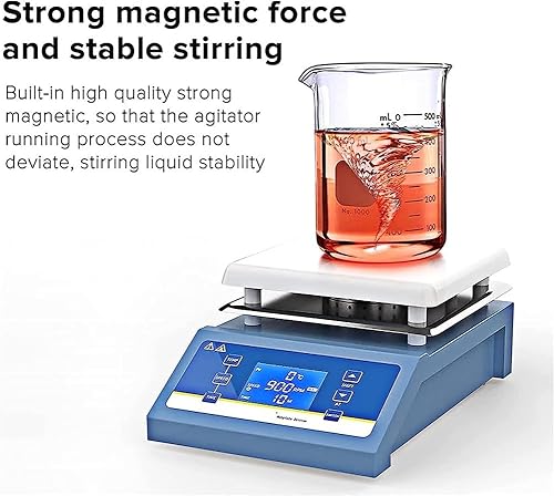 Miniatura 3 de Laboratory Heating Magnetic Stirrer, 3L Laboratory Dual Control Hotplate Magnetic Stirrer Mixer with Stir Bar