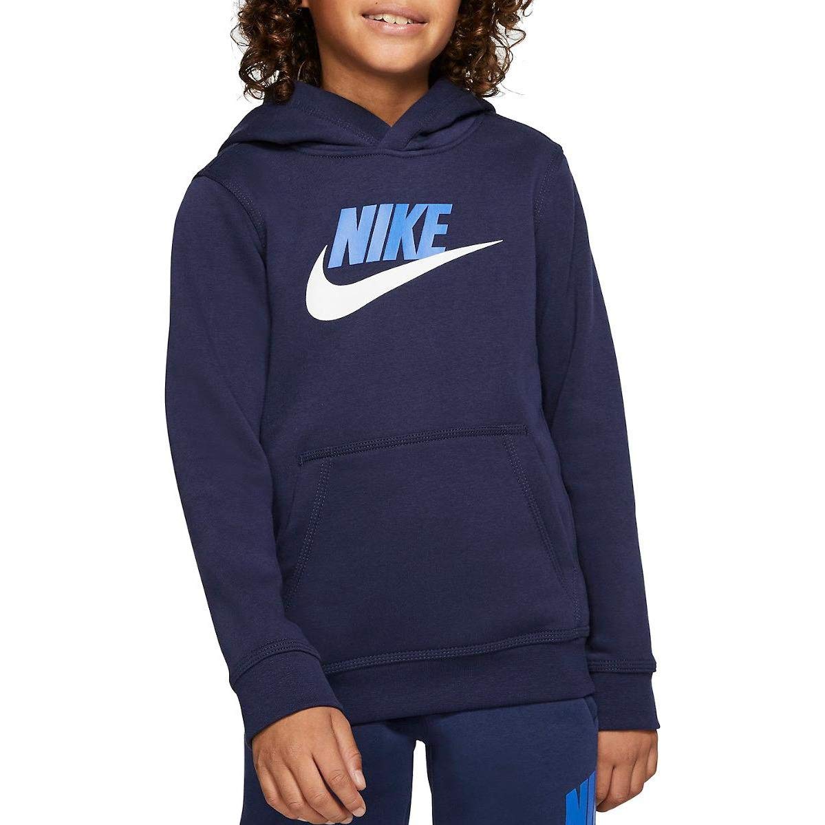 Nike CJ7861-410 chłopięca bluza z kapturem, granatowa, 16 lat regularna