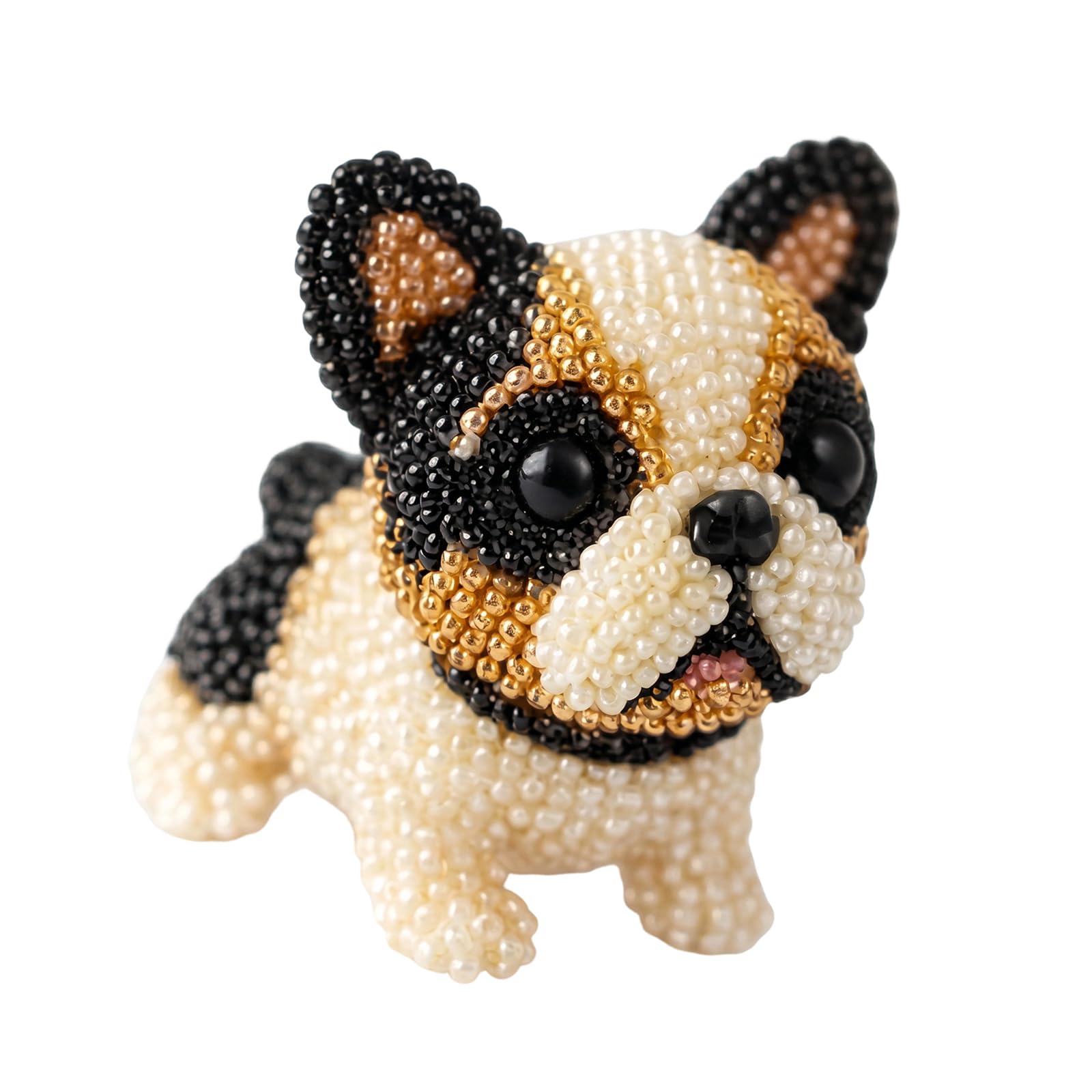DIY Animal Beading Kit, 3D Cute Animals Beadwork Crafts Set with Colorful Beads & Step‑by‑Step Guide, Handmade Jewelry Art Kit for Adults Teens Gift & Home Decor DIY Projects -Puppy