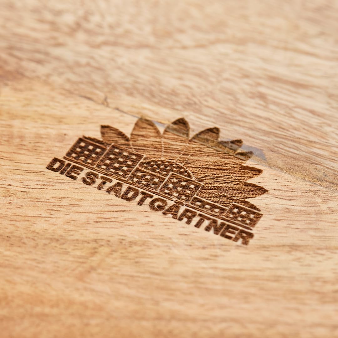 Die Stadtgärtner 2 x Vintage Ziegelformen aus recyceltem Holz mit zwei Kammern – 50 x 14 x 10 cm | Holzkisten mit zwei Kammern | Hochwertige Dekokisten mit Metallbeschlägen | Pflanzkiste | Holzbox
