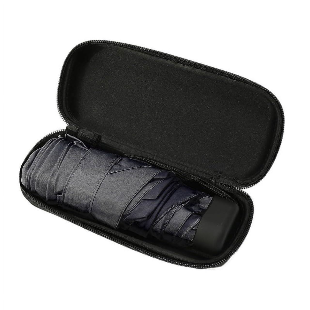 MVM Enterprise Mini Umbrella with Case for Men & Women (Manual Open) Compact Travelling Umbrella, Polyester & UV Protection Fabric for Summer/Anti-Slip Handle- Use in Rain & Summer- 6 Frame 4