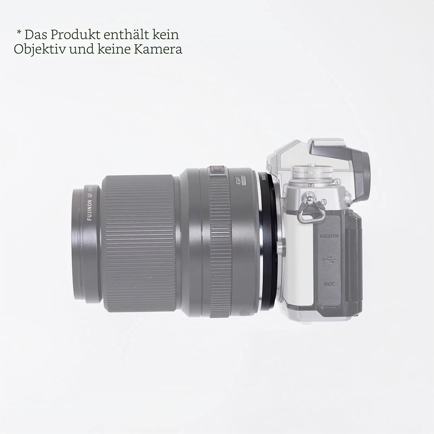 Boryoza GF-NZ Auto Foucs Objektiv Adapter Kompatibel mit Fujifilm GFX Mount Objektiv auf Nikon Z Mount Kamera Z9/Z8/ZF/ZFC/Z7III/Z7II/Z6III/Z6II/Z5/Z5II/Z50II/Z50/Z30