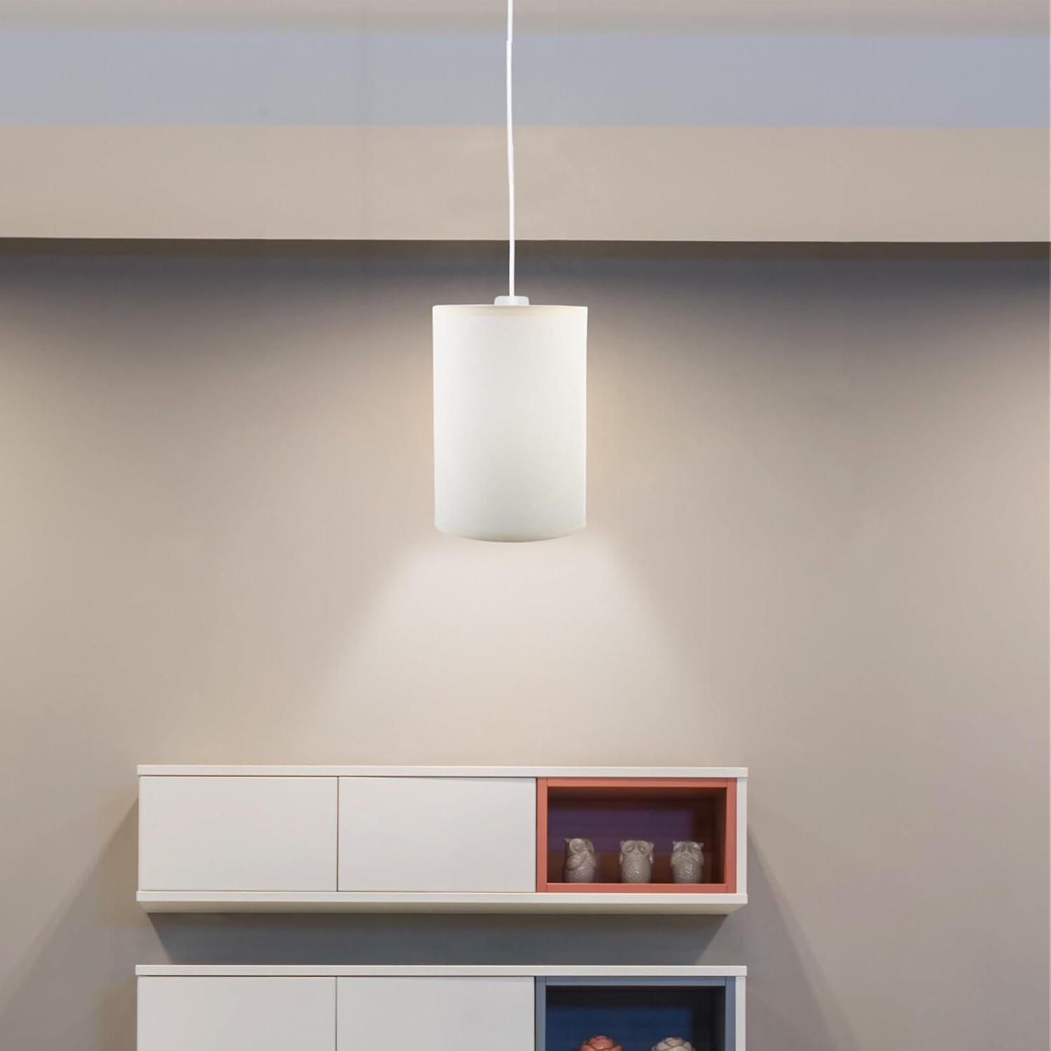 Table Lampshades - Square Decorative Iron Frame Shades for Table and Floor Lamps - Replace E27 Bedside Lampshades