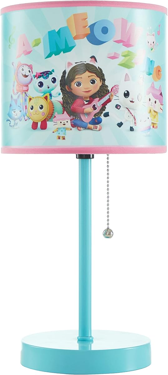 Idea Nuova Lámpara de mesa para casa de muñecas Gabby's Stick para niños con cadena de tracción