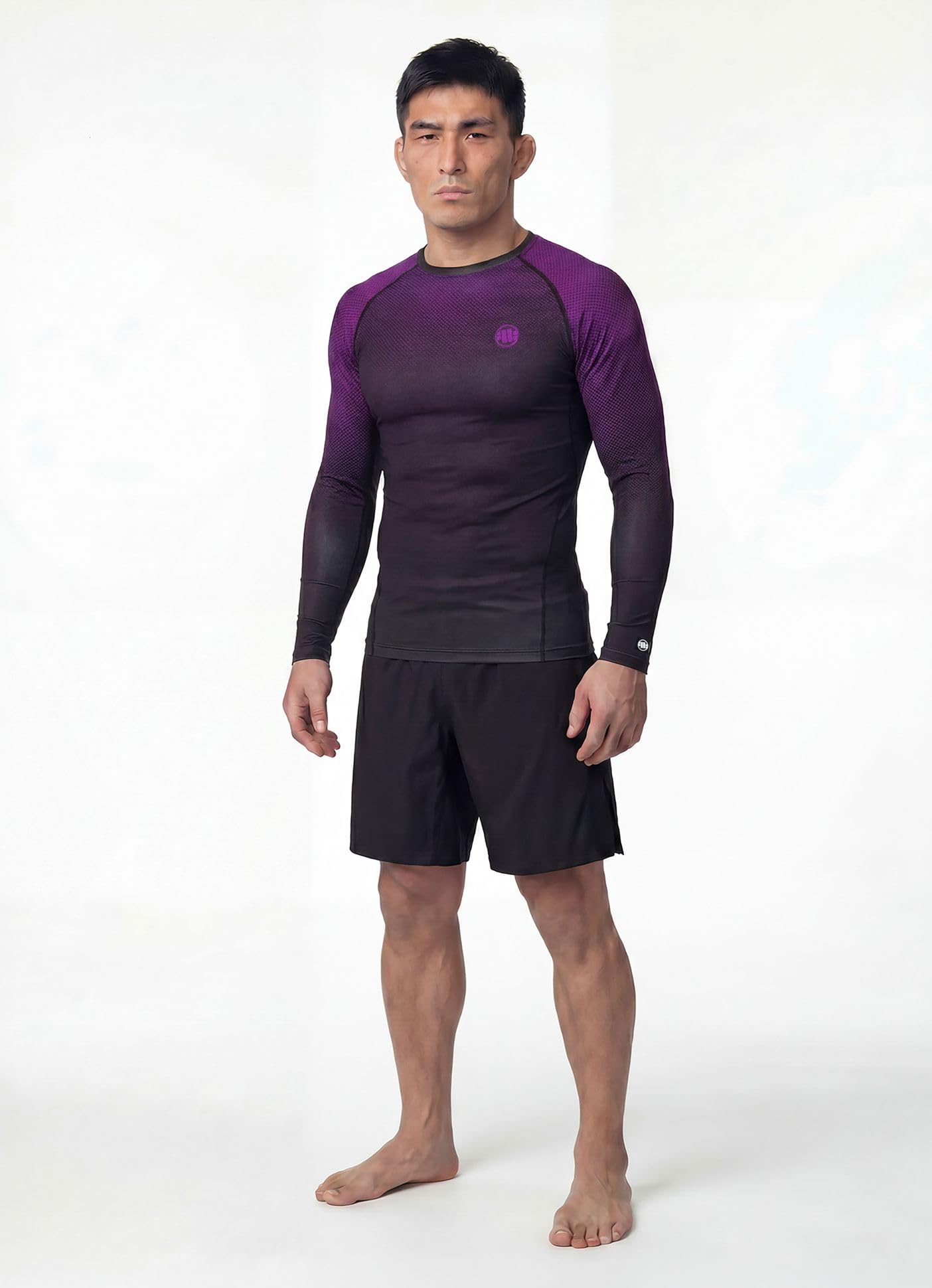 PITBULL - Herren Rashguard Langarm Shirt Ranked, Longsleeve Sportshirt