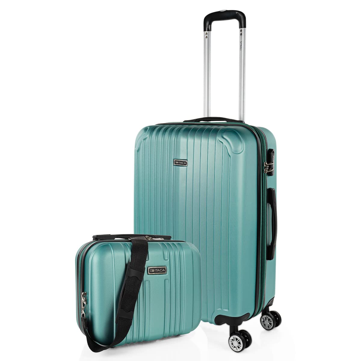 ITACA - Maletas Grandes De Viaje Rígidas Ligeras con 4 Doble Rueda 360° Maleta Grande 23 Kilos Alta Resistencia Extensible Maleta XL Duradera, Mandarina — view 72