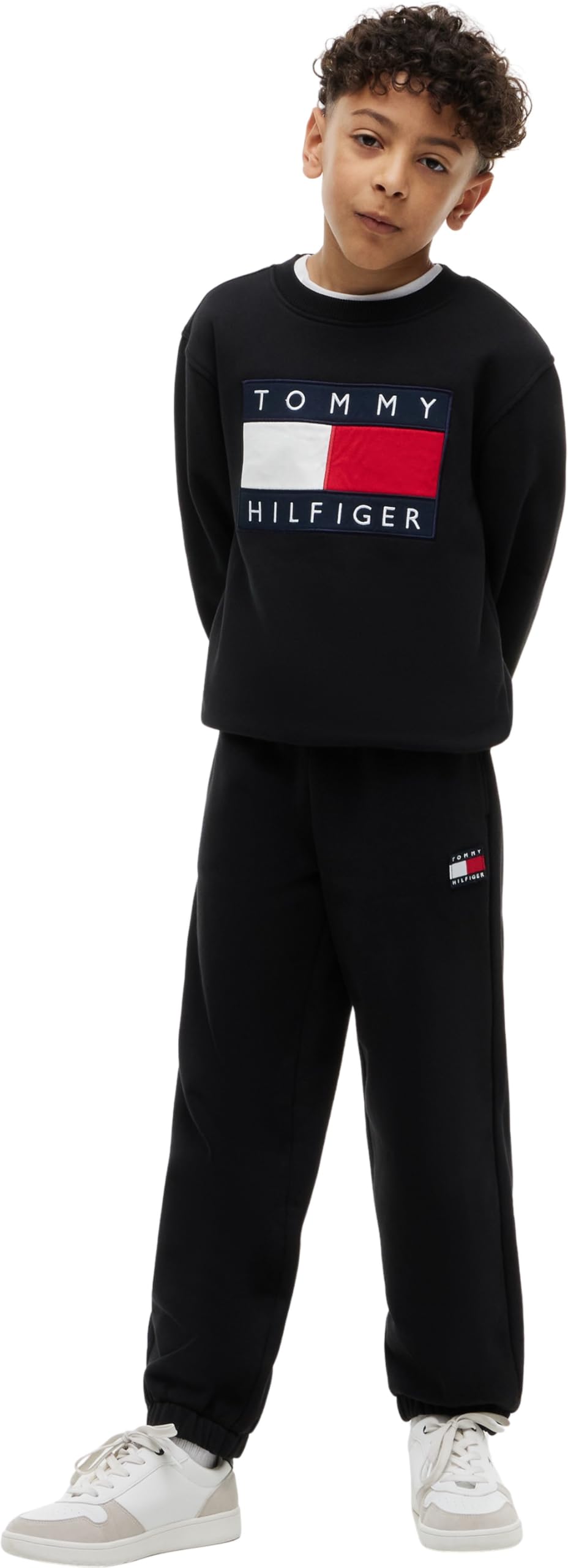 Tommy Hilfiger Heritage Flag Sweatpants Ks0ks00715 - Pantalones Deportivos Unisex niños