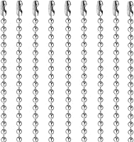 Pistha 20-Pack Stainless Steel Ball Chain Necklaces 30 Inches - Rust-Proof Bead Chains for Dog Tags & Pendants