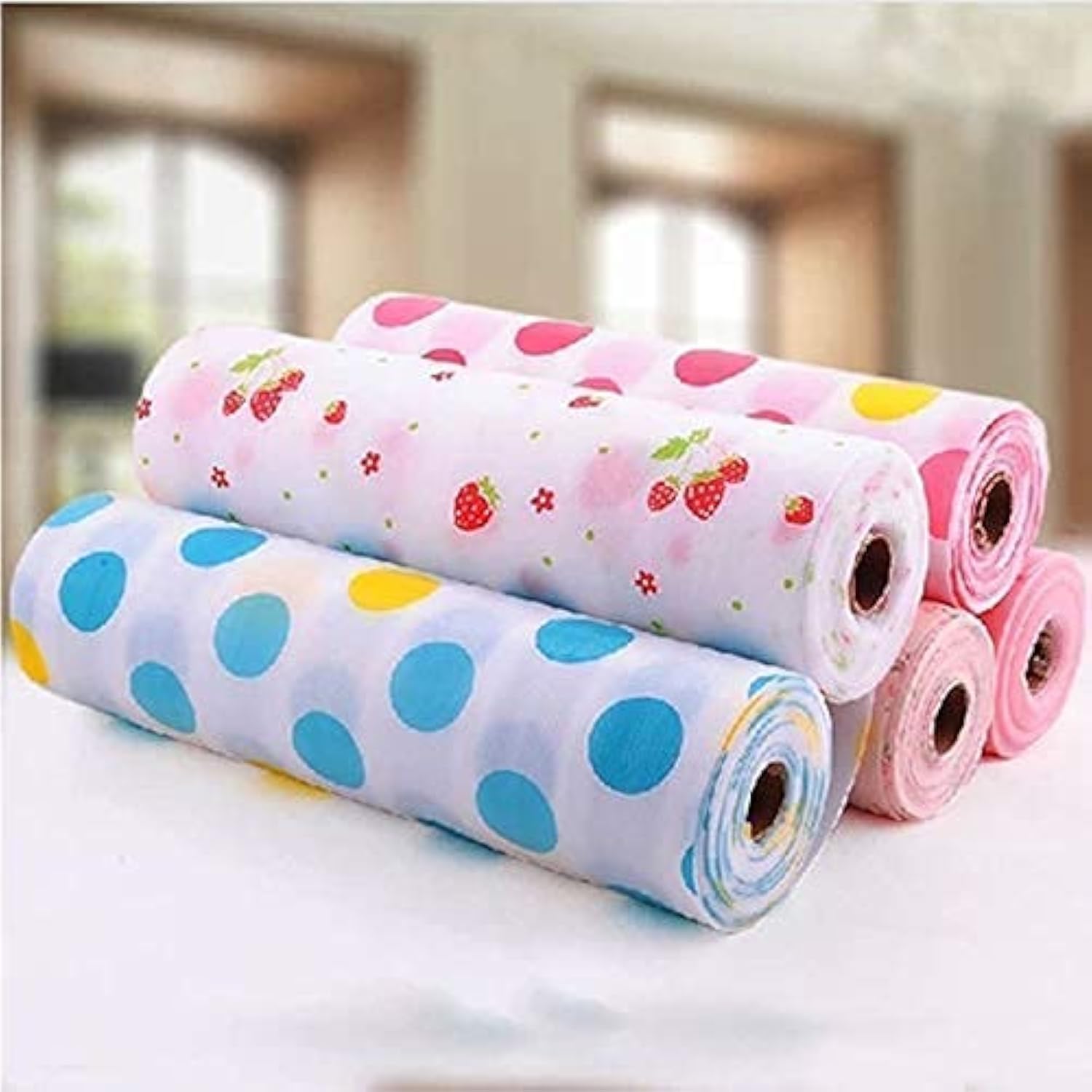 Entraxa Anti Slip PVC Waterproof Place Mat for Kitchen Cupboard Liners, Refrigerator, Table, 30X300 cm, Multi Color