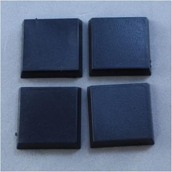 Reaper RPR74040 20mm Square Flat Top Base Pack of 25 Miniatures