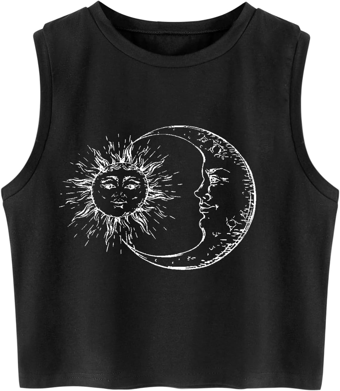 Girls Crop Tank Tops Crewneck Sleeveless Casual Summer Shirts Cotton Basic Tee