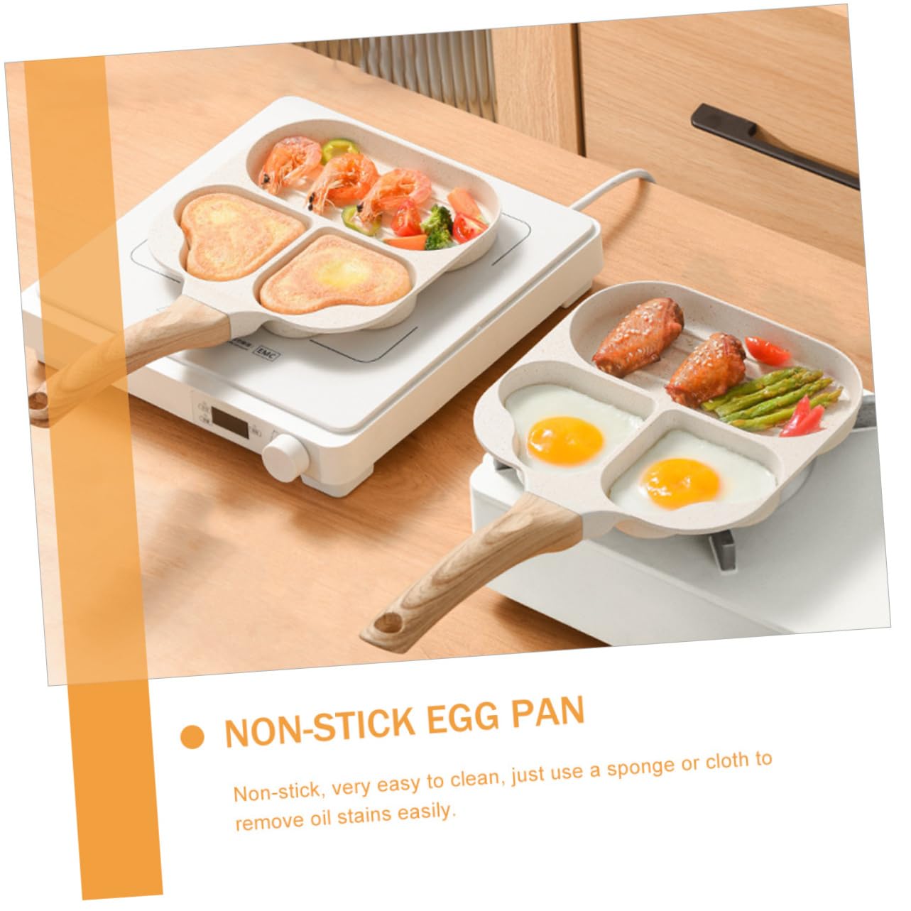 BESTYASH Adorable Shaped Pancake Pan Multi Function Egg Cooker Non Stick Frying Pan for Easy Daily Use for Eggs and Burgers Safe and Convenient Breakfast Cooking Tool