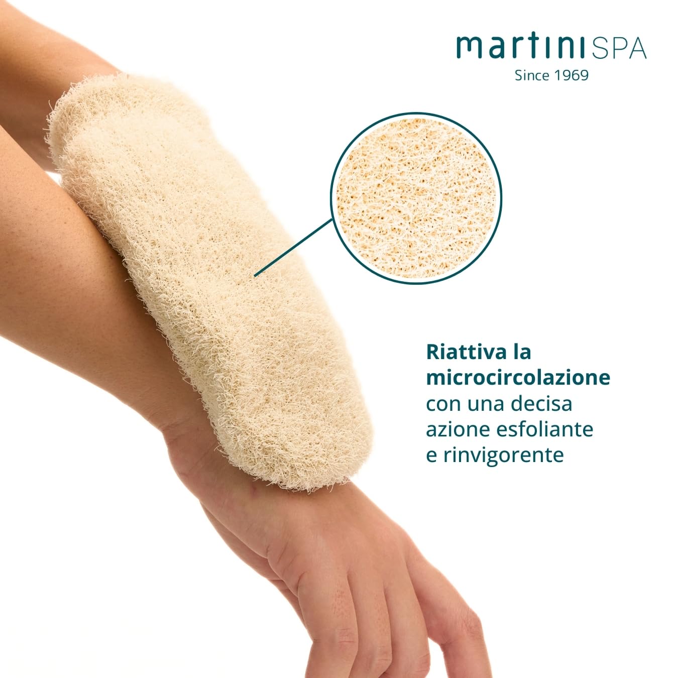 Martini SPA Massage Color Bouton exfoliant fil synthétique 41g 1 unité