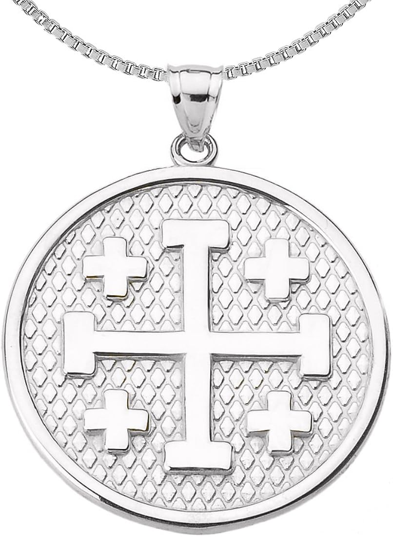 Amazon.co.jp: FDJ 宗教ジュエリー エルサレムクロスペンダント