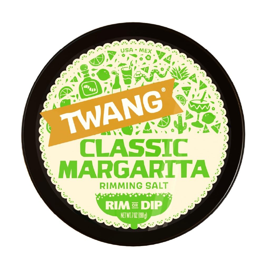 Twang Flavored Salt Rimmer, Classic, for Margaritas, Mocktails, Smoothies and Micheladas, 4 Ounce (Pack of 1)