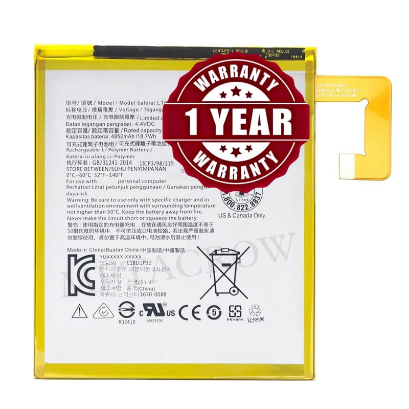 Image of Original L18D1P32 | L19D1P32 Battery Compatible with Lenovo Tab M10 HD 2nd Gen (TB-X306X) - (5000mAh) - 1 Year Warranty BC45
