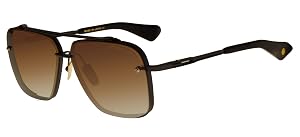 Dita MACH-SIX MATTE BLACK BROWN SHADED 62 12 130 men Sunglasses