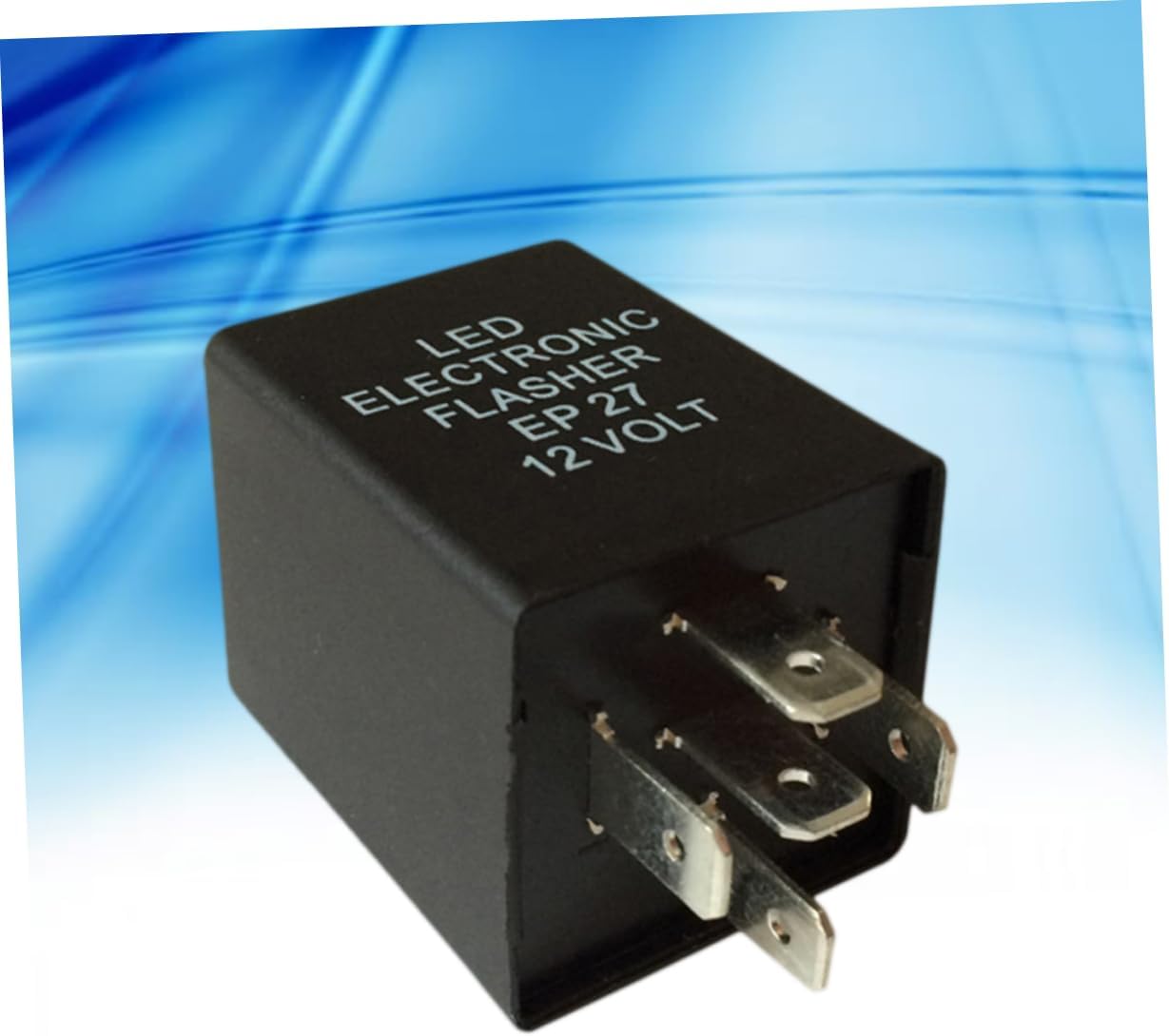 EP27 5-Pin LED Flasher Relay for Cars 12V DC Turn Signal Relay for LED Lights Direct Replacement for Automotive Turn Signal Issues