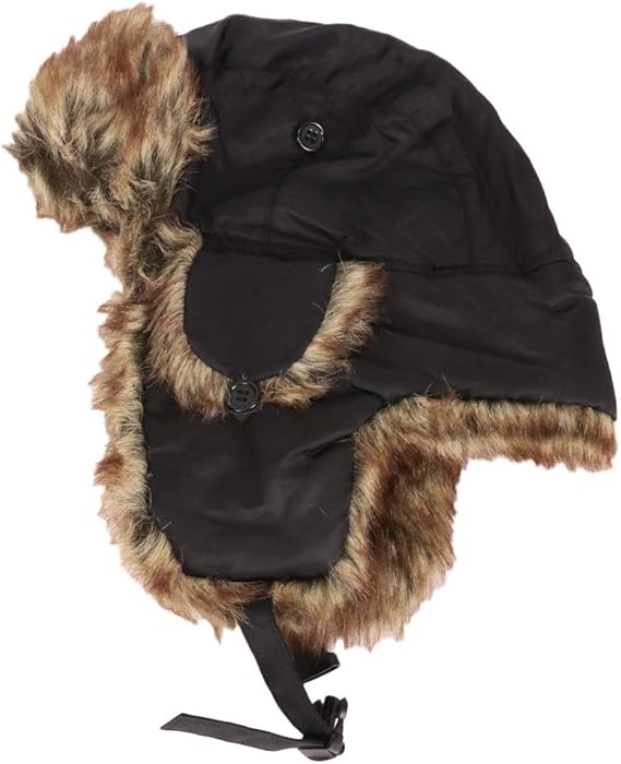 Amazon Newhatta ニューハッタン パイロットキャップ フライトキャップ 耳あて付き帽子 トラッパーハット アビエイター 飛行帽 ロシア帽 ブラック 黒 並行輸入品 キャップ 通販